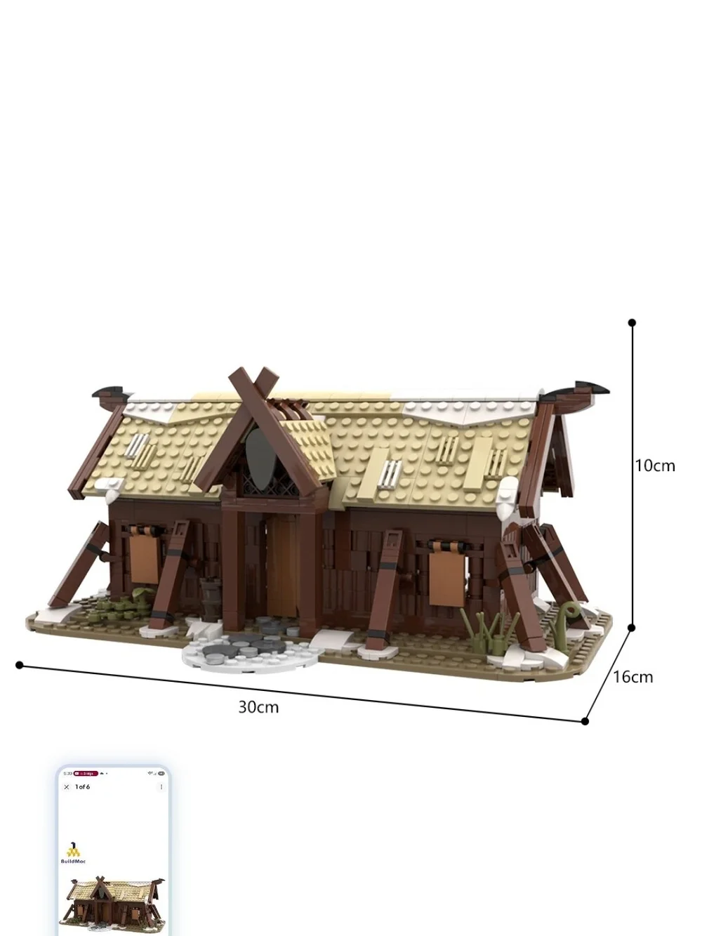 MOC House Toy Village Medieval Architecture Collection Model Building Blocks Set
